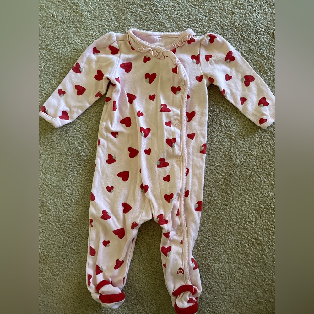 SOLD Hearts baby onesies 9 months